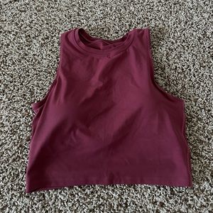 Maroon workout tank